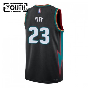 NBA Børn Trøje Detroit Pistons Jaden Ivey 2025-26 Nike City Edition Sort Swingman